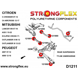 STRONGFLEX|126147B: Zestaw zawieszenia tylnego Citroën C-Crosser 07-12 C4 Aircross 12-17 Mitsubishi ASX I 10-21 2