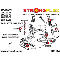STRONGFLEX|280010A: Hintere Querlenkerbuchse - außen SPORT Datsun 240/260/280Z 70-78 Nissan Fairlady Z 2