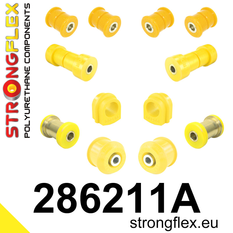 STRONGFLEX|286211A: Vorderachsbuchsen Satz SPORT Nissan Skyline IX 93-98 R33 RWD X 97-02