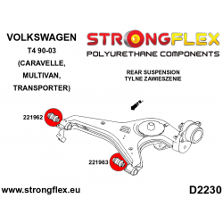 STRONGFLEX|221963B: Rear control arm - outer bush Volkswagen T4 90-03 Caravelle Multivan 2