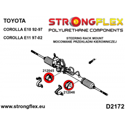 STRONGFLEX|212046A: Tuleja przekładni kierowniczej SPORT Toyota Corolla VIII 97-02 E110 VII 92-97 2