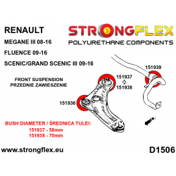STRONGFLEX|156083A: Zestaw zawieszenia przedniego SPORT Renault Scenic III 09-16 Grand II 09-15 Fluence Mégane 2