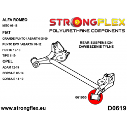 STRONGFLEX|061955B: Rear beam bush 69,5mm Alfa Romeo Mito 08-18 type 955 Fiat Linea 07-15 Punto Grande/Abarth 05-09 2