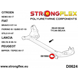 STRONGFLEX|061966B: Rear beam bush 67,5mm Citroën Nemo 08-17 Fiat Fiorino III/Qubo 07-19 Linea 07-15 Peugeot Bipper 2
