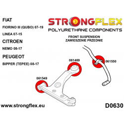 STRONGFLEX|066077A: Vorderachsbuchsen Satz SPORT Citroën Nemo 08-17 Fiat Fiorino III/Qubo 07-19 Linea 07-15 2