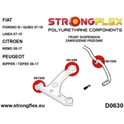 STRONGFLEX|066078B: Zestaw przedniego zawieszenia i tylnej belki Citroën Nemo 08-17 Fiat Fiorino III/Qubo 07-19 2