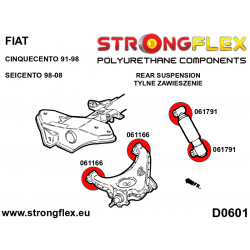 STRONGFLEX|061791A: Rear shock mount bush SPORT Fiat Cinquecento 91-98 Seicento 2