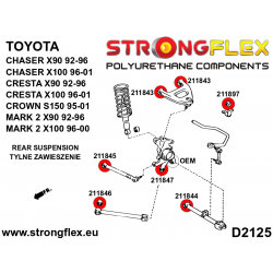 STRONGFLEX|211845A: Rear suspension rod bush SPORT Toyota Chaser V 92-96 X90 VI 96-01 X100 Cresta IV Crown X 95-01 2