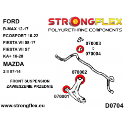 STRONGFLEX|070003A: Tuleja stabilizatora przedniego SPORT Ford Fiesta MK7/ST 08-17 Mazda 2 Demio II 2