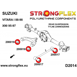 STRONGFLEX|200016A: Rear center wishbone bush "Sergeant" SPORT Suzuki X-90 95-97 Vitara I 88-98 2