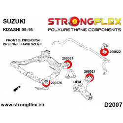 STRONGFLEX|206167B: Full suspension polyurethane bush kit Suzuki Kizashi 09-15 2