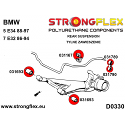 STRONGFLEX|031693A: Rear trailing arm bush SPORT BMW Series 5 II 81-88 E28 III 88-96 E34 Seria 6 I 76-89 E24 82-89 7 86-94 E32 2