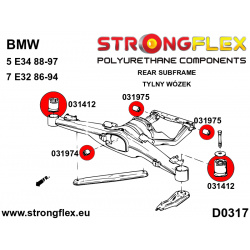 STRONGFLEX|031975A: Heckdiff - hintere Buchse SPORT BMW Seria 5 III 88-96 E34 7 II 86-94 2