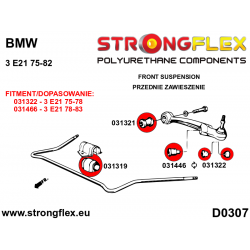 STRONGFLEX|031322A: Tuleja wahacza przedniego - zewnętrzna SPORT BMW Seria 3 I 75-82 E21 2