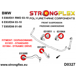 STRONGFLEX|031851B: Vordere / Hintere Stabibuchse BMW Seria 5 V 03-10 E60/E61 Sedan RWD Touring 7 IV 01-08 E65 E66 2