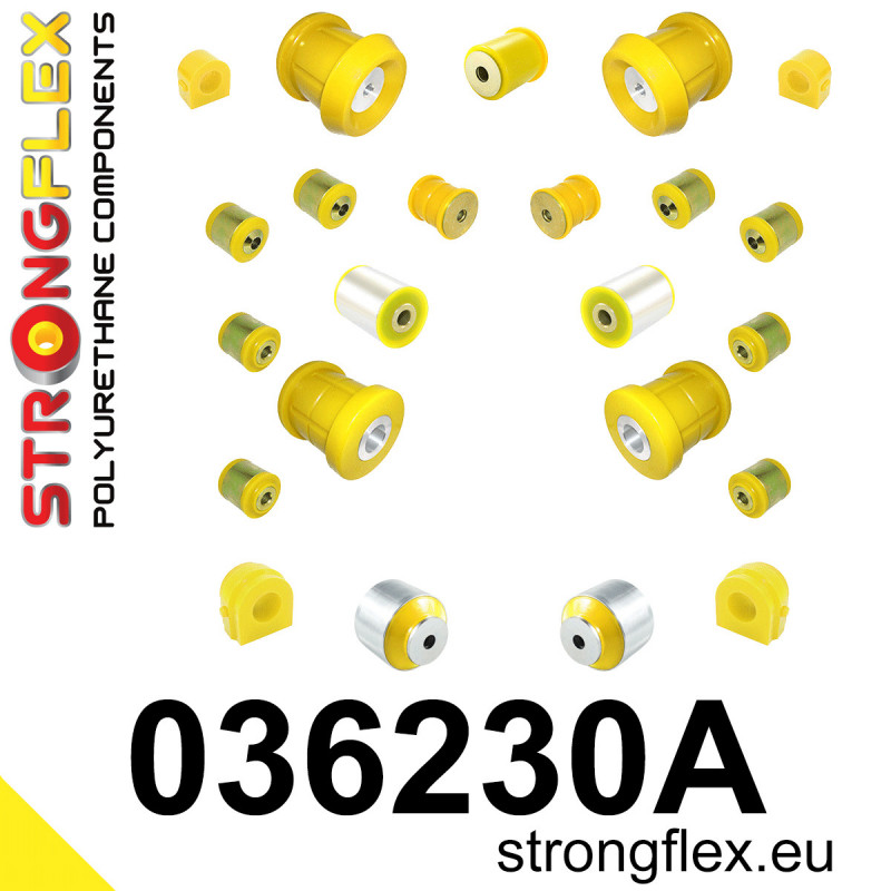 STRONGFLEX|036230A: Kompletny zestaw zawieszenia SPORT BMW Seria 1 I 04-13 E81/E82 E87 E88 11-12 M1 Coupe 3 V E90 STRONGFLEX|036230A: Kompletny zestaw zawieszenia SPORT BMW Seria 1 I 04-13 E81/E82 E87 E88 11-12 M1 Coupe 3 V E90