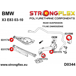 STRONGFLEX|036096A: Rear suspension bush kit SPORT BMW X3 I 03-10 2