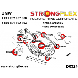 STRONGFLEX|036242A: Rear suspension bush kit SPORT BMW Seria 1 I 04-13 E81/E82 E87 E88 3 V E90 E91 E92 E93 rwd xi 2