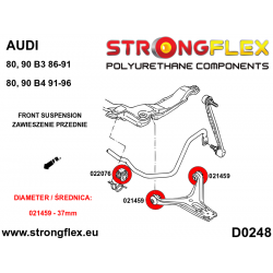 STRONGFLEX|026287B: Komplettes Fahrwerk Buchsen-Kit Audi 80/90 S2 RS2 B4 91-96 2