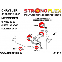 STRONGFLEX|111858B: Front lower arm - front / rear bush Mercedes Class C W202 93-01 E W210 95-03 4MATIC CLK-Class 2