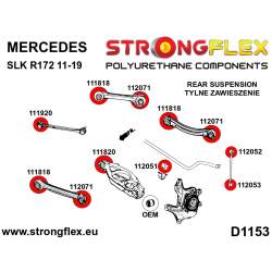 STRONGFLEX|111920A: Tuleja tylnego drążka SPORT Mercedes CLK W209 02-10 SLK R171 04-11 Klasa C W203 00-11 00-07 RWD CL203 2