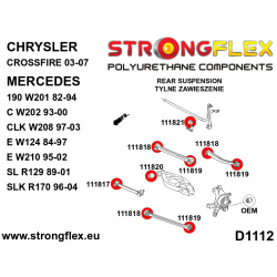 STRONGFLEX|111819A: Tuleja wahacza tylnego - zewnętrzna SPORT Mercedes Klasa C W202 93-01 E W210 95-03 4MATIC CLK 2