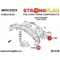 STRONGFLEX|116242A: Rear subframe bush kit SPORT Mercedes Class E W210 95-03 4MATIC 2