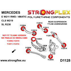 STRONGFLEX|112014A: Tuleja wahacza tylnego górnego – zewnętrzna SPORT Mercedes Klasa E W211 02-09 RWD 4MATIC 2