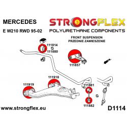 STRONGFLEX|116298A: Front suspension bush kit SPORT Mercedes Class E W210 95-03 2