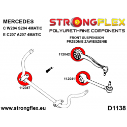 STRONGFLEX|116270A: Zestaw przedniego zawieszenia SPORT Mercedes Klasa C W204 07-14 4MATIC E C207/A207 2