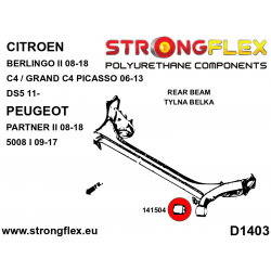 STRONGFLEX|141504B: Rear beam bush Citroën Berlingo II 08-18 C4 Picasso/Grand Picasso I 06-13 DS5 11-15 Peugeot 2