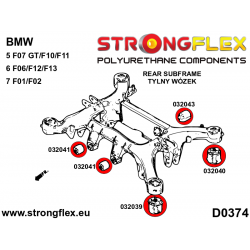 STRONGFLEX|036062B: Rear beam mounting bush kit BMW Seria 5 VI 09-17 F10/F11 F07 10-17 Sedan RWD Touring xDrive 6 2