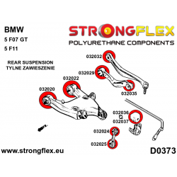 STRONGFLEX|036061A: Zestaw zawieszenia tylnego SPORT BMW Seria 5 VI 09-17 F10/F11 F07 10-17 Touring RWD xDrive 2