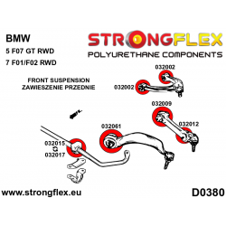 STRONGFLEX|036077B: Front suspension bush kit BMW Seria 5 VI 09-17 F10/F11 F07 GT RWD 7 V 08-15 F01 2