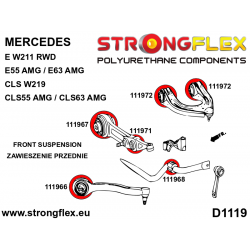 STRONGFLEX|111968A: Front anti roll bar bush SPORT Mercedes Class E W211 02-09 RWD 4MATIC CLS-Class C219 04-10 CL 2