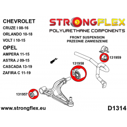 STRONGFLEX|131959B: Front anti roll bar bush Opel/Vauxhall Astra J 09-15 Chevrolet Cruze I 08-16 Zafira C 11-19 2