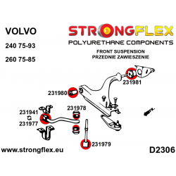 STRONGFLEX|231980B: Tuleja wahacza przedniego – przednia Volvo Seria 200 240 75-93 260 2