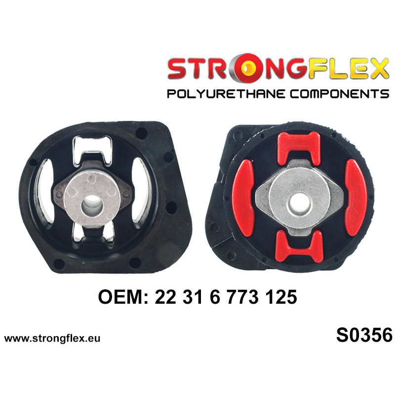 STRONGFLEX|032115B: Buchseneinsatz für Verteilergetriebe BMW Serie 3 IV 98-07 E46 97-06 xi/xd V 04-13 E90 E91 E92 E93 5 03-10