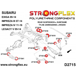 STRONGFLEX|271613A: Hinterachse unterer Querlenker innere Buchse SPORT Subaru Forester III 09-13 SH Impreza 07-14 2