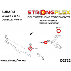 STRONGFLEX|276240A: Polyurethan Buchsensatz für Vorder-und Hinterachse SPORT Subaru Legacy/Outback Legacy V/Outback IV 09-14 2