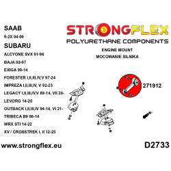 STRONGFLEX|271912A: Pitch stop mount SPORT Saab 9-2X 04-06 Subaru Forester II 02-08 SG III 09-13 SH Impreza I 92-00 2