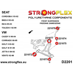 STRONGFLEX|221079B: Vordere Stabibuchse 17-19mm Seat Córdoba I 93-02 6K Ibiza II Inca 9K 95-03 Toledo 92-99 1L 2
