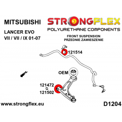 STRONGFLEX|126144B: Zestaw poliuretanowy kompletny Mitsubishi Lancer Evolution VII/VIII IX 2