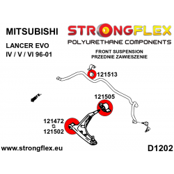 STRONGFLEX|121505B: Front lower arm rear bush Mitsubishi Lancer Evolution IV/V VI 2