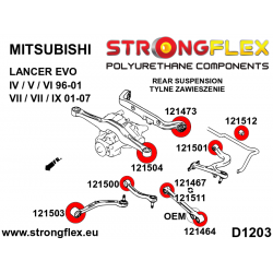 STRONGFLEX|121501B: Rear upper arm rear bush Mitsubishi Lancer Evolution IV/V VI 96-01 VII VIII IX 2
