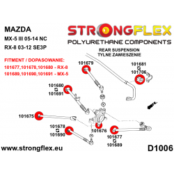STRONGFLEX|101677B: Hinterachse oberer Querlenker vordere Buchse Mazda RX-8 03-12 2