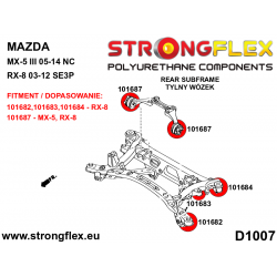 STRONGFLEX|101683B: Hinterachsträger Aufhängung Tonnenlager mittlere Buchse Mazda RX-8 03-12 2
