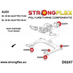 STRONGFLEX|022079A: Rear differential mounting bush - rear SPORT Audi 80/90 S2 RS2 B2 78-86 Quattro Coupe B3 86-91 2