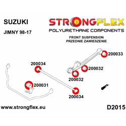 STRONGFLEX|200033A: Tuleja wahacza - mocowanie nadwozia SPORT Suzuki Jimny 98-17 2