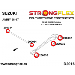 STRONGFLEX|206173A: Hinterachsbuchsen Satz SPORT Suzuki Jimny 98-17 2